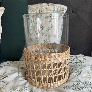 Big Woven Rattan Vase